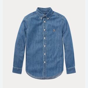 Ralph Lauren Cotton Chambray Shirt | Size 7